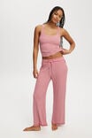 Sleep Recovery Wide Leg Pant, RED/ WHITE STRIPE - alternate image 1