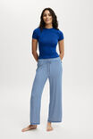 Sleep Recovery Asia Fit Wide Leg Pant, BLUE/ WHITE STRIPE - alternate image 1