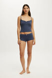 Dreamy Soft Pointelle Micro Short, STEELY BLUE - example image 1