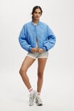 Quilted Rib Bomber Jacket, ADRIFT BLUE - alternate image 4