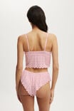 Broderie Longline Lace Tie Up Bralette, FRENCH FAIRYTALE - alternate image 3