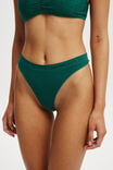 Seamless High Cut G String Brief, PINE - alternate image 2