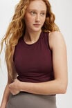 Soft Ruched Side Tank, DARK OAK - alternate image 2