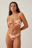 Calcinha De Biquíni - High Side Brazilian Seam Bikini Bottom, HENDRIX RETRO ORANGE - vista alternativa 1