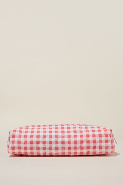 Body Hair Tool Case, PINK RED GINGHAM