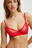 Holly Lace Underwire Bra, RASPBERRY - alternate image 2