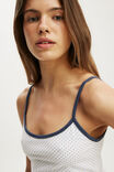 Dreamy Soft Longline Cami, MINI POLKA DOT DAYDREAM BLUE - example image 2