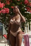 High Side Brazilian Seam Bikini Bottom, GIGI DITSY ORANGE - alternate image 1