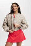 Quilted Rib Bomber Jacket, ALL SPICE - alternate image 1