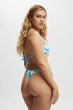 Refined High Side Thong Bikini Bottom, KENDELLE PAISLEY BLUE - alternate image 3