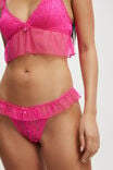 Holly Lace G String Brief, CHARMING PINK - alternate image 2