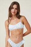 Satin Gathered Bralette, COUNTRY AIR - alternate image 1