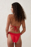 Slider Triangle Bikini Top, LOBSTER RED CRINKLE - alternate image 3