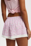 Woven Sleep Short With Lace Trim, CAMILLE DITSY PINK - alternate image 2