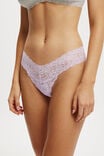 Everyday Lace G String Brief, LILAC BREEZE - alternate image 2
