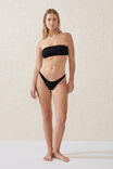 Bandeau Bikini Top, BLACK CRINKLE - alternate image 4