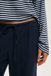 Super Soft Waffle Wide Leg Pant, MOON TIDE - example image 4