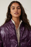 The Recycled Mother Puffer Bomber Jacket, PICKLED BEET - alternate image 2