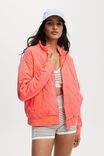 Active Quilted Zip Through, WASHED VIBRANT ORANGE - alternate image 1