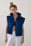 The Mother Puffer 2 In 1 Jacket, NAVY PEONY GLOSS - alternate image 5