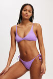 High Apex Bikini Top, PURPLE METALLIC - alternate image 1