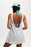The Essential Beach Mini Dress, BLUE/NATURAL STRIPE - alternate image 3