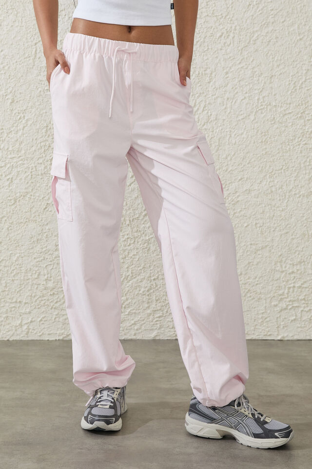 Woven Cargo Pant, POSIE PINK