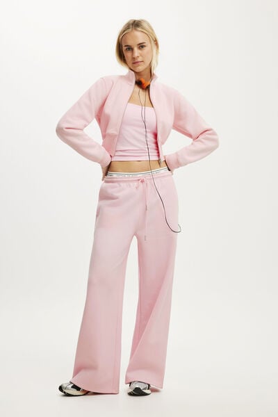 Plush Fitted Zip Through, CHERRY DREAM