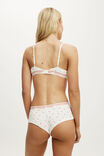 Branded Cotton Cross Over Bralette, MYA HEART - example image 3