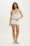 Dreamy Soft Triangle Cami, JULIET ROSES LIGHT GREY MARLE/LACE - example image 4
