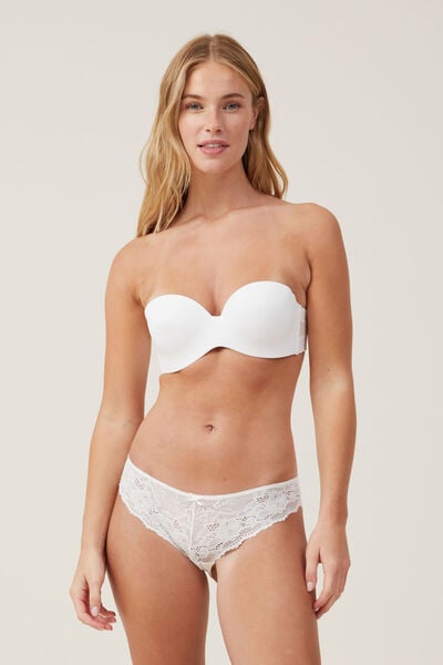 Everyday Strapless Lightly Lined T-Shirt Bra, CREAM