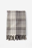 Lightweight Beach Towel, SUMMER TARTAN SMOKE GREY - alternate image 1