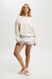 Cozy Sleep Crew Neck Fleece, SWEET CREAM - example image 4
