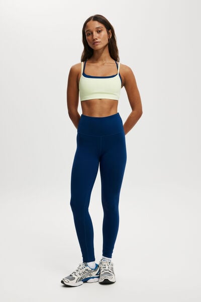 Calça - Active High Waist Core Full Length Tight, NAVY PEONY