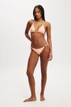 Slider Triangle Bikini Top, PEACH DREAM CRINKLE - alternate image 4