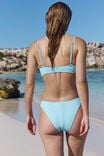 Refined High Side Brazilian Bikini Bottom, PARADISE BLUE CRINKLE - alternate image 6