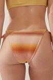 Fixed Tie Side Brazilian Bikini Bottom, SIERRA OMBRE SUNRISE METALLIC - alternate image 2
