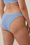 Refined High Side Brazilian Bikini Bottom, SPRING BLUE CRINKLE STRIPE - alternate image 2
