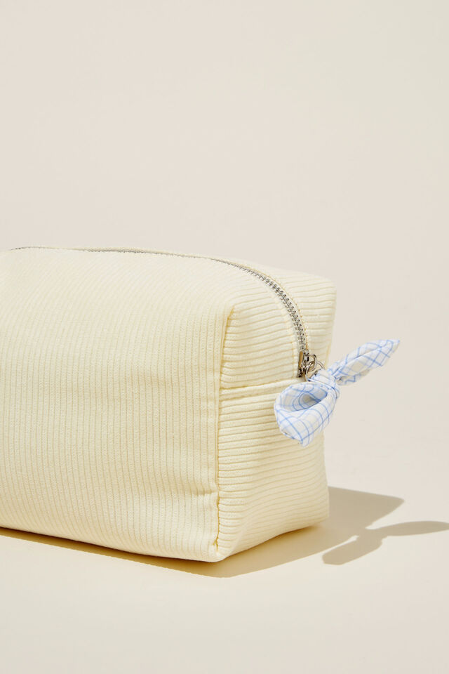 Cottage Cos Case, PANNA COTTA CORD/ YELLOW BLUE GINGHAM