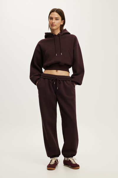 Plush Boyfriend Jogger, ITALIAN PLUM