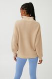 Active Chunky Knit Jumper, SESAME