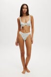 Refined High Side Thong Bikini Bottom, GINA FLORAL - alternate image 1