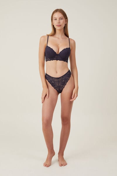 Everyday All Over Lace Cheeky Brief, NIGHT SHADE
