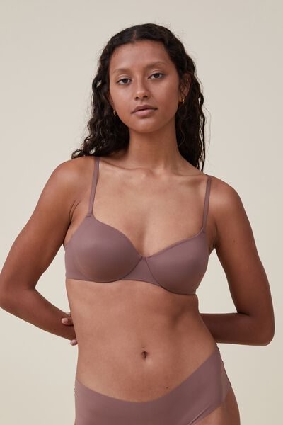 The Body Smoothing Underwire Bra, HOT COCOA