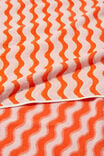 Cotton Beach Towel, BEACH WAVE PINK ORANGE - alternate image 2