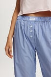 Boyfriend Boxer Pant, BLUE/WHITE STRIPE - alternate image 4