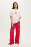 Oversized Lounge Graphic Tee, LCN LIN/LINE FRIENDS LOVE SALLY AND BROWN - example image 4