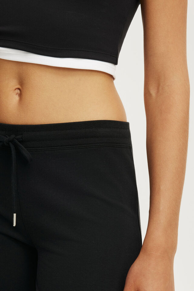 Women’s Black Stretch Modal Fleece Bootleg Sweatpant | Cotton On Body ...