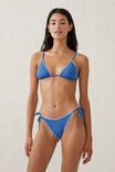 Fixed Tie Side Cheeky Bikini Bottom, SPRING BLUE/BLANKET STITCH - alternate image 4