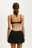 Bronte Beach Mini Skirt, BLACK - example image 3